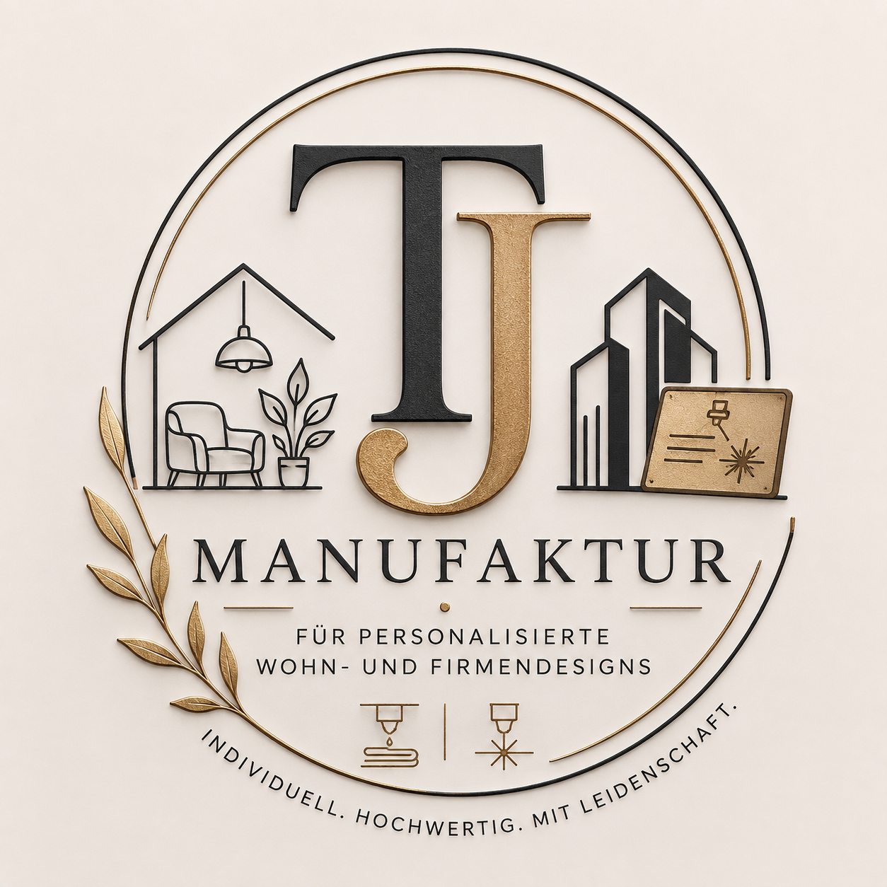 Logo von TJ Manufaktur, 3D-Druck und Lasergravur